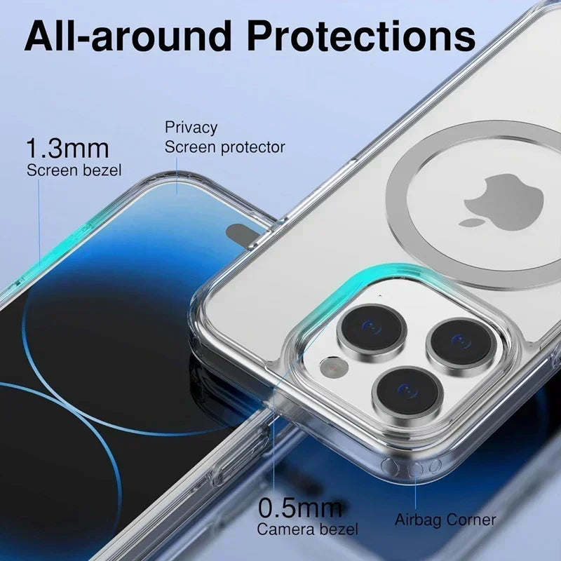 Superbe Coque Transparente et Magnétique Pour Votre IPhone
