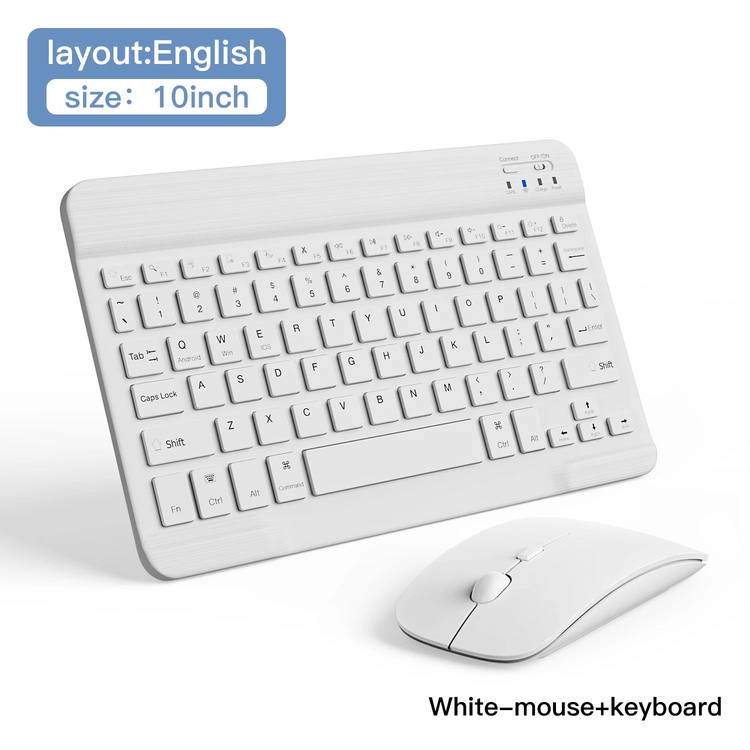 Clavier et souris Bluetooth rétroéclairés RGB multicolores pour iPad, tablette et ordinateur