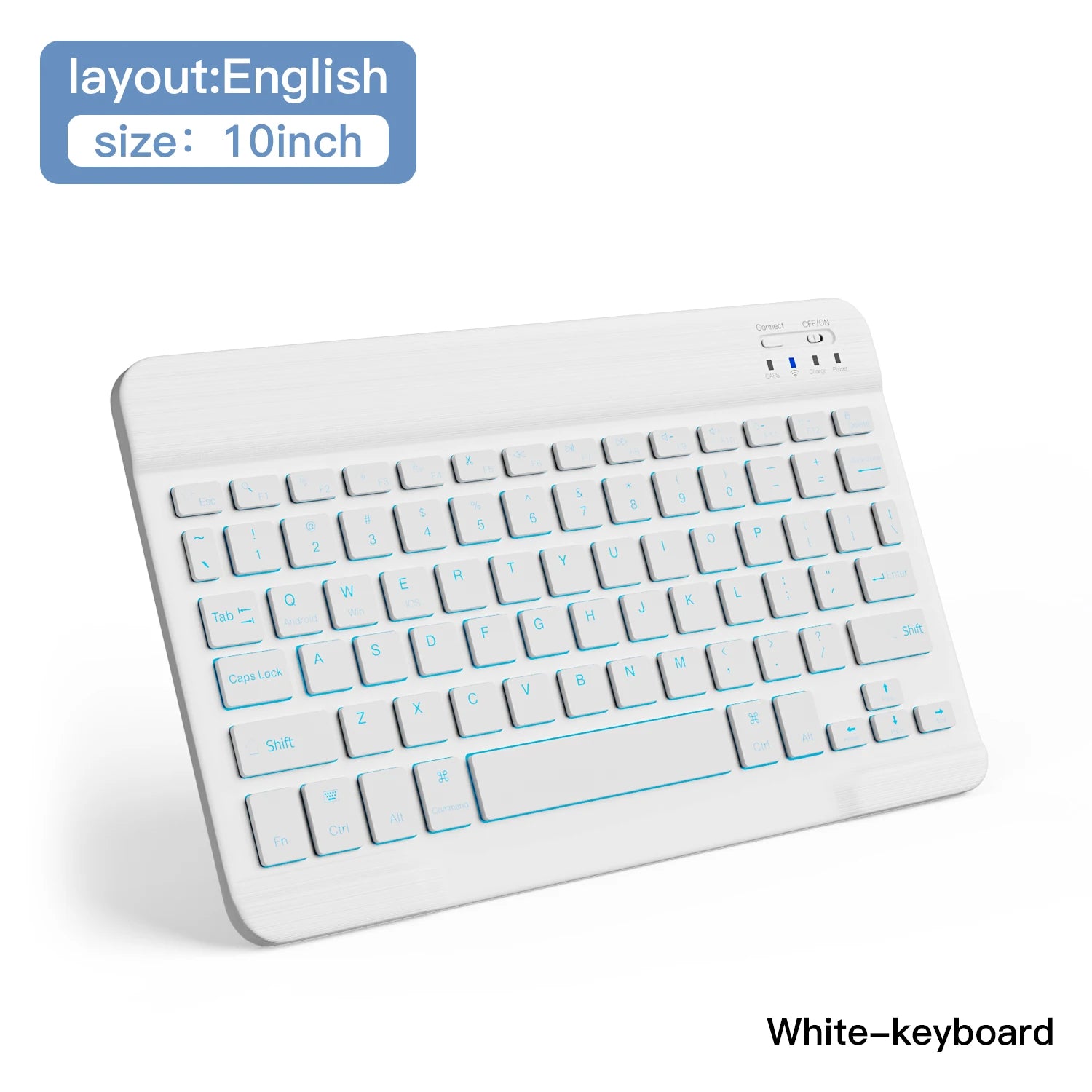 Clavier et souris Bluetooth rétroéclairés RGB multicolores pour iPad, tablette et ordinateur