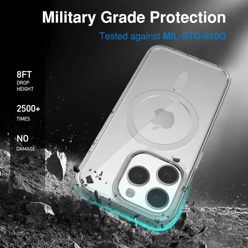 Superbe Coque Transparente et Magnétique Pour Votre IPhone
