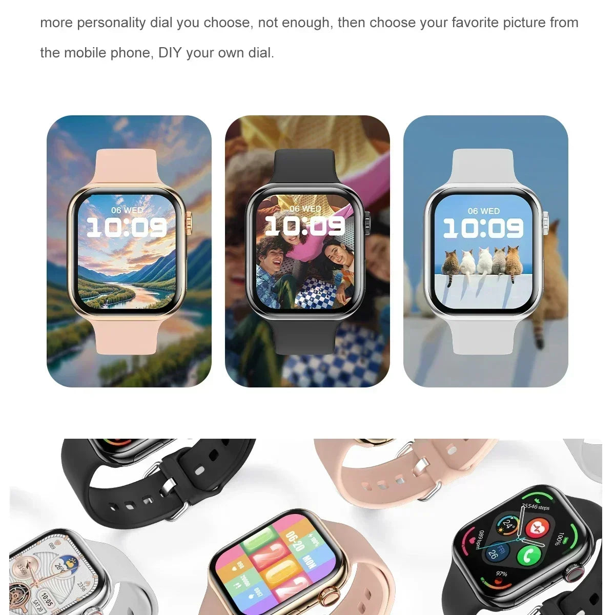 New 2025 Original For Apple Watch 10 Smart Watch Men Body Temperature Bluetooth Call NFC GPS Sports Women SmartWatch for Apple