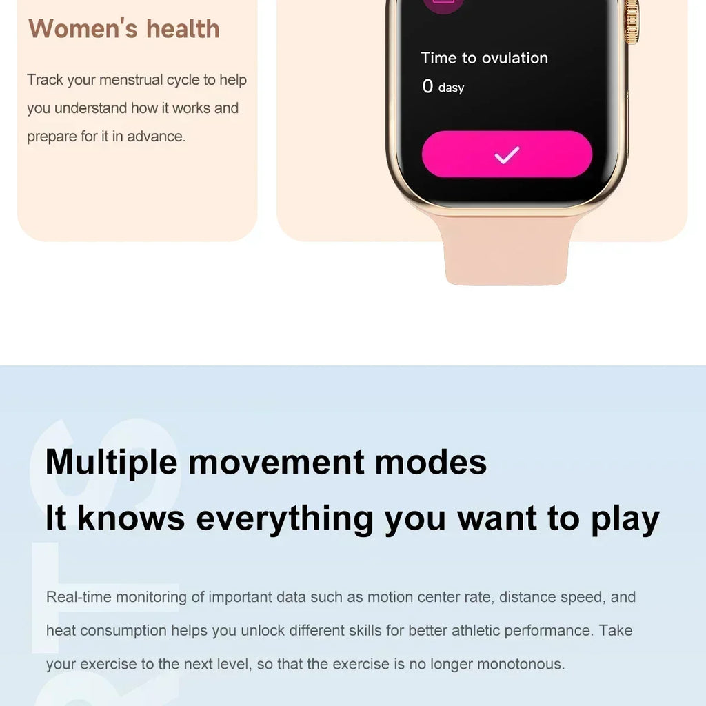 New 2025 Original For Apple Watch 10 Smart Watch Men Body Temperature Bluetooth Call NFC GPS Sports Women SmartWatch for Apple