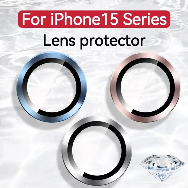 Lot de 3 Protection d'objectif en verres pour iPhone 15, 13, 12, 11, 14,.... PRO MAX