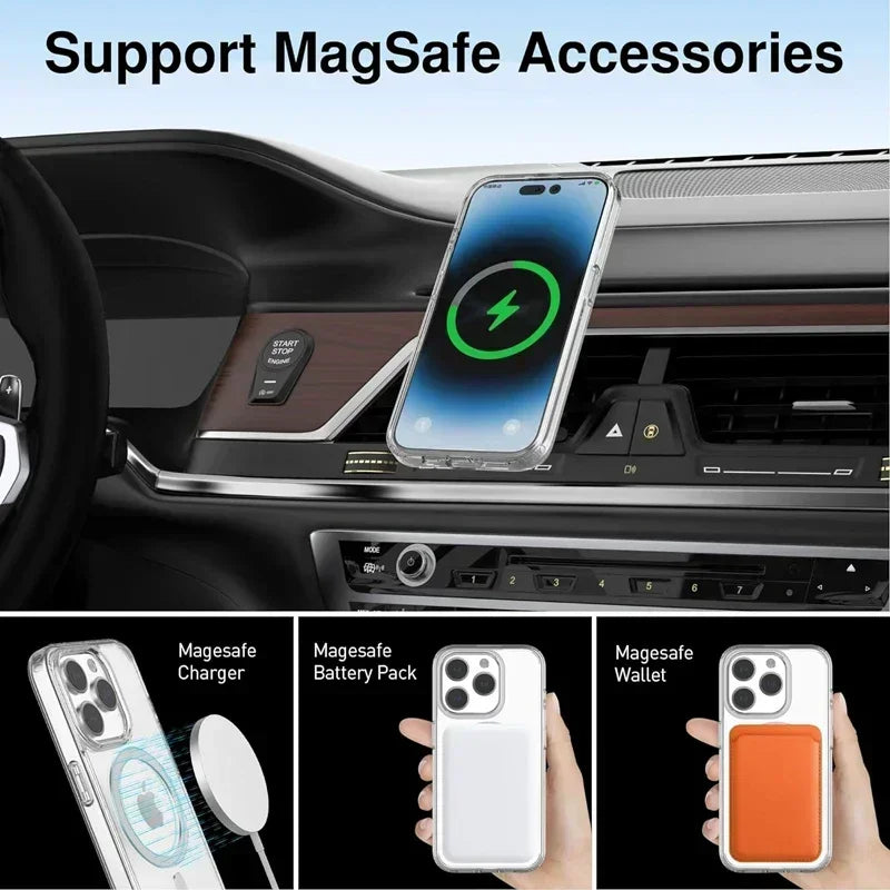 Superbe Coque Transparente et Magnétique Pour Votre IPhone