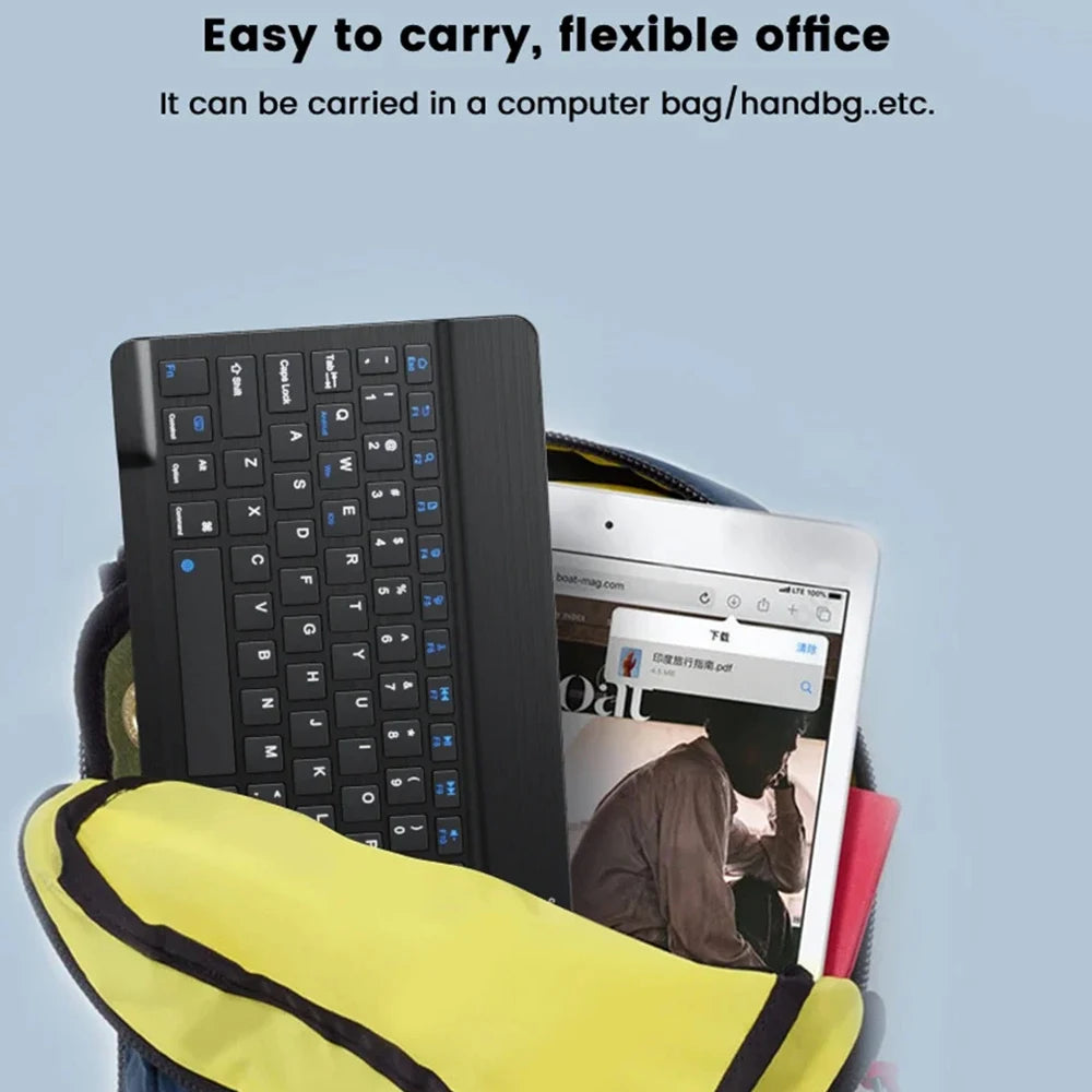 Clavier et souris Bluetooth rétroéclairés RGB multicolores pour iPad, tablette et ordinateur