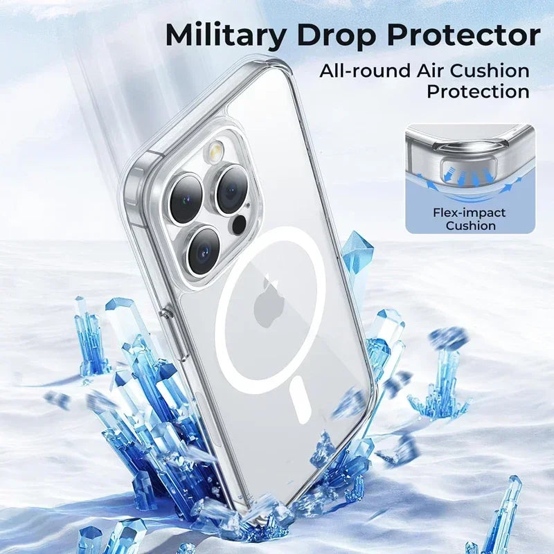 Superbe Coque Transparente et Magnétique Pour Votre IPhone